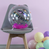 Комплект трубочка и зажим для сферы 3D, 40 см, Прозрачный, 50 шт.
