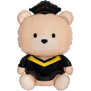 Шар (35''/89 см) Фигура, Медвежонок Выпускник, 1 шт. в уп.