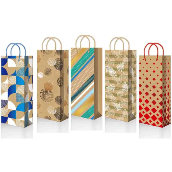 021/022/023/024/025 ВK25 mix Пакет подарочный КРАФТ (123*362*100)