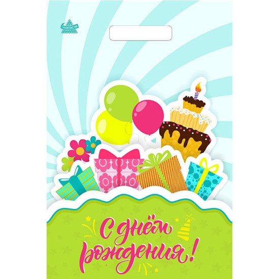 Пакет вырубной Подарочный кекс 20*30/30мкм