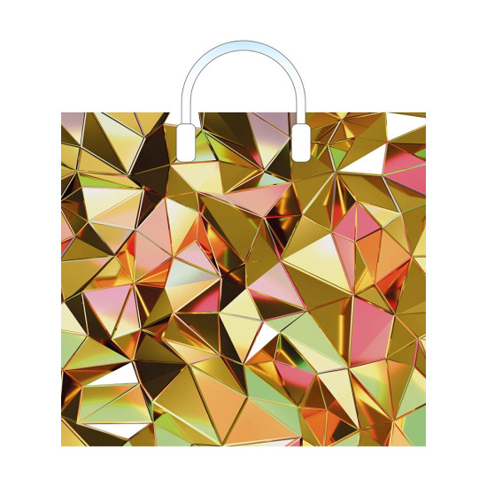 Пакет с пластиковой ручкой Голден 38х34/90мкм