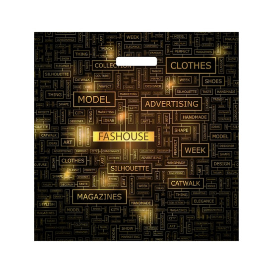 Пакет вырубной Золотой стиль 45x45/65мкм