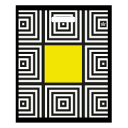 Пакет вырубной Желтый квадрат 45х38/60мкм