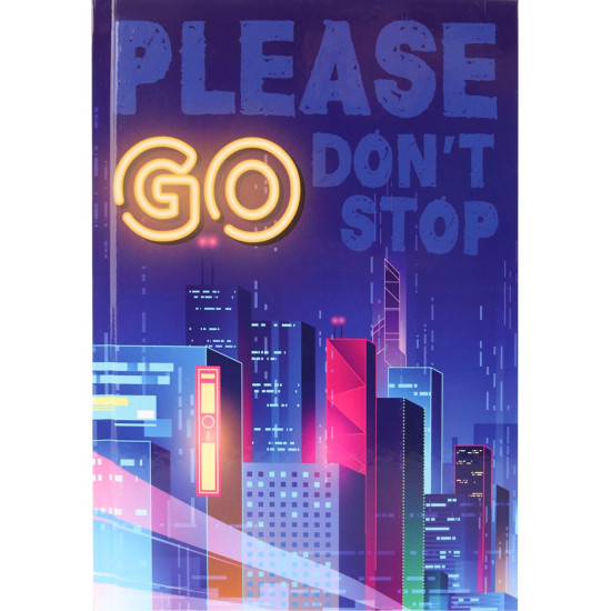 Ежедневник с трафаретом "Город" 150х204  (7БЦ, глянцевая ламинация, 96 л, 70г, офсет)