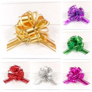 Бант-шар 3 см "Ажурный" с органзой (микс) 1/50 1/3000