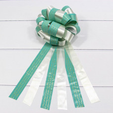 Бант-шар тройной 3 см с пожеланиями Мятный 1/30 1/1200