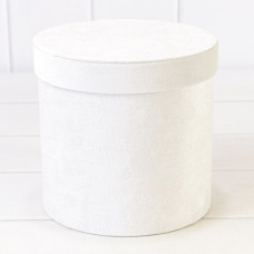 Коробки Цилиндр Набор 1/3 18*17,7 "Бархат" Белый 1/12