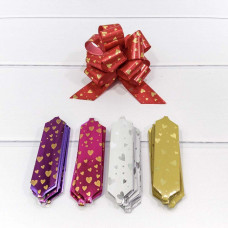 Бант-шар 3 см "Сердечки" 1/50 1/3000