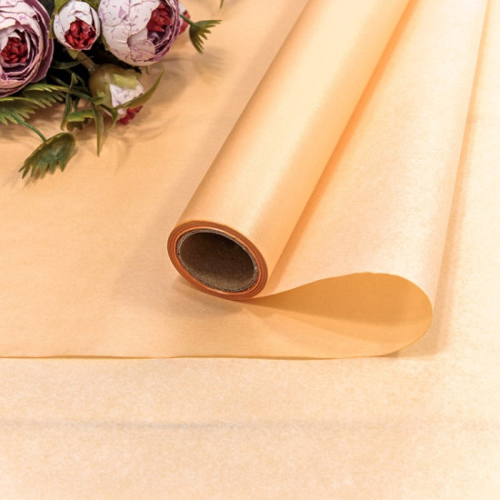 Бумага "Тишью" Водостойкая 0,5*10м Оранжево-персиковый 1/50