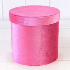 Коробки Цилиндр Набор 1/3 18*17,7 "Бархат" Ярко-розовый 1/12
