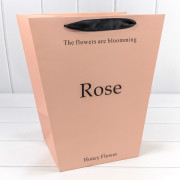 Пакет подарочный "Rose" Персиковый 30*34*20 210г 1/10 1/100