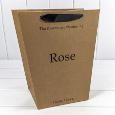 Пакет подарочный "Rose" Крафт 30*34*20 210г 1/10 1/100