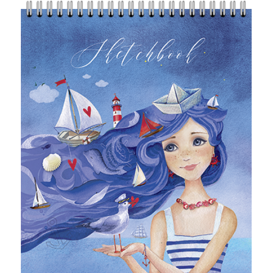 098442 Скетчбуки 40 А5 Гребень S Аморе(бумага офсет 120 г/кв.м)  стандарт 4+1+УФ Твин (40, 2)