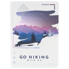 Записная книга А5 Горная велопрогулка (7БЦ, холодная фольга + твин лак, 80л, 100г) З80-3396