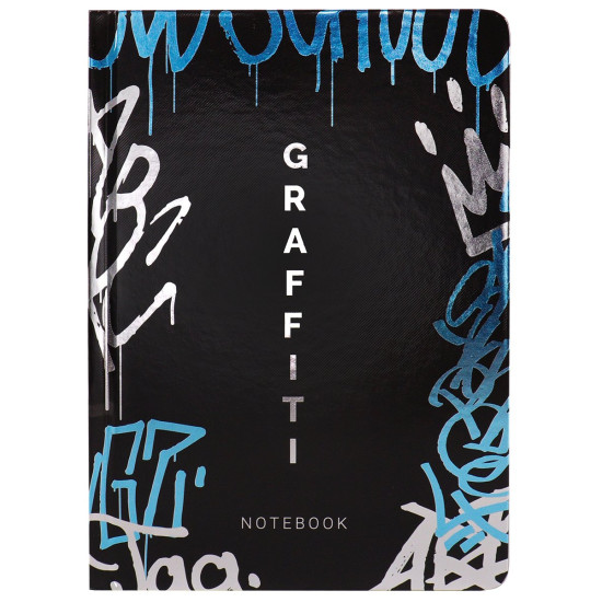 Записная книга А5 Graffitti (7БЦ, холодная фольга + твин лак, 80л, 100г) З80-3401