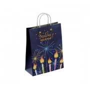 Пакет бумажный 100 г/м2 крученые ручки 450*350*150 Загадай желание (250, 0)