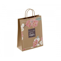 Пакет бумажный 80 г/м2 крученые ручки 350*260*150 Для тебя (250, 0)