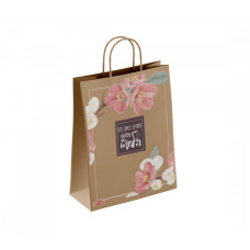 Пакет бумажный 80 г/м2 крученые ручки 350*260*150 Для тебя (250, 0)