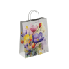 Пакет бумажный 100 г/м2 крученые ручки 350*260*150 Крокусы (250, 0)
