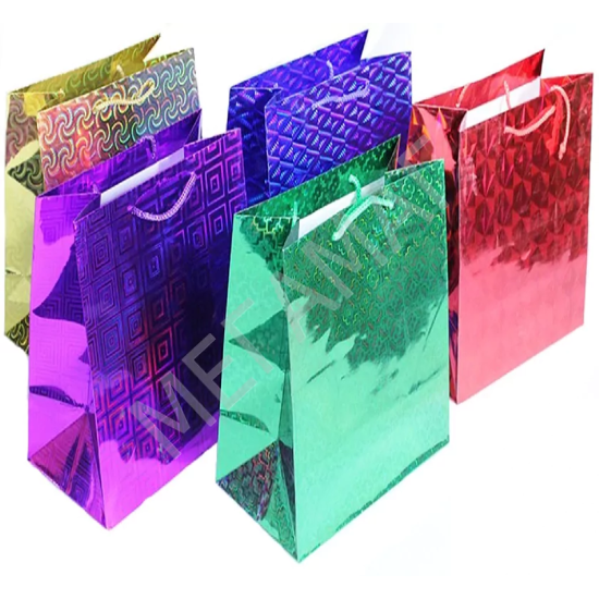 501/505 XLG Пакет подарочный голографический (324*445*102)